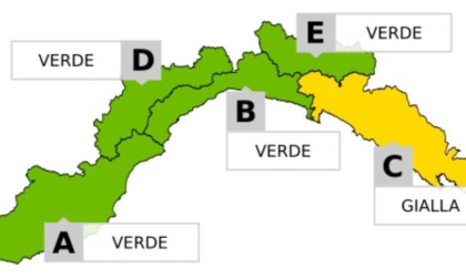 Allerta gialla per temporali sul Levante dalle 5 alle 18 di giovedì 12 settembre