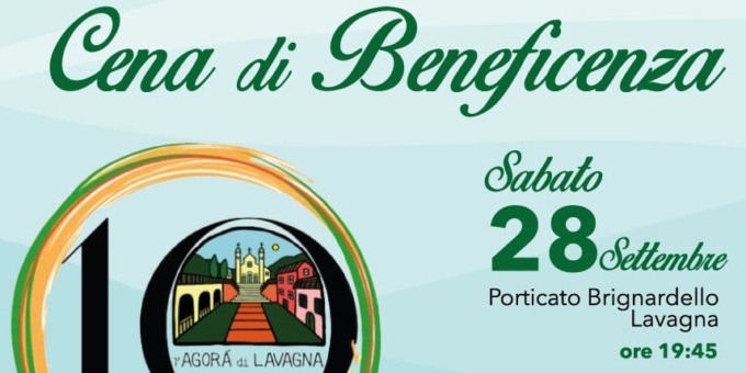 L’Agora festeggia il 10° compleanno con una cena di beneficenza