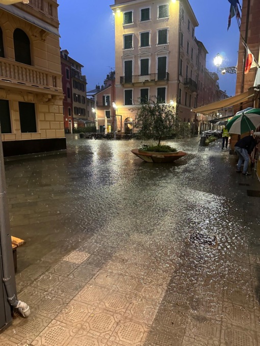 Bomba d’acqua su Sestri Levante, allagato il centro