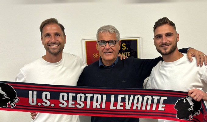 Sestri Levante, presi il difensore Valentini e il centrocampista Giorno
