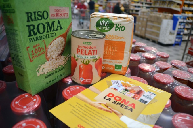 Con Dona la spesa, raccolte 28 tonnellate di merci