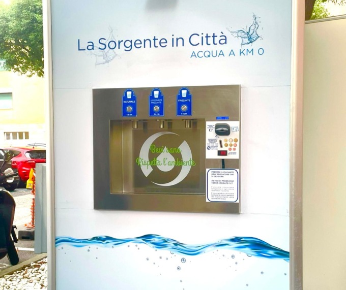 Recco, inaugurata la casetta dell’acqua in piazza Matteotti