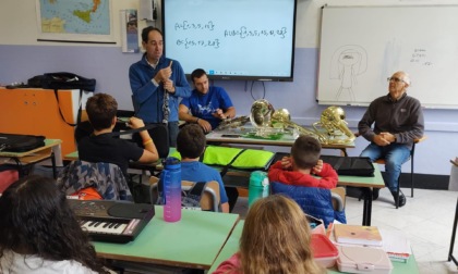 La banda di Camogli incontra gli alunni della prima e seconda media