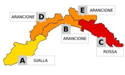 L'allerta passa a rossa sui bacini grandi della zona C