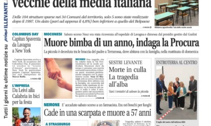 Il Nuovo Levante da oggi in edicola