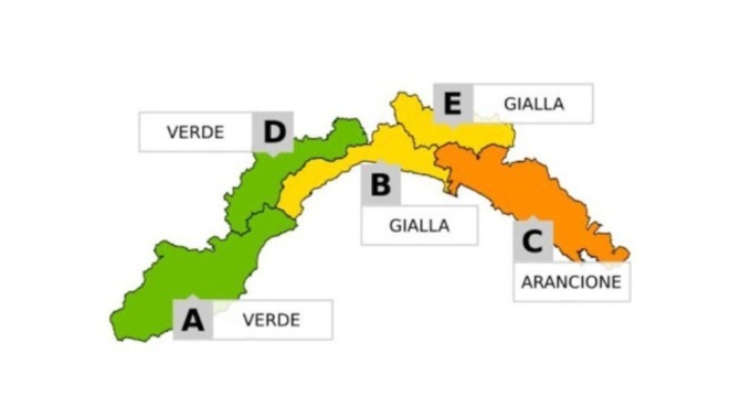 Allerta meteo, dalle 8 alle 21 arancione nei bacini piccoli e medi del Tigullio e del suo entroterra