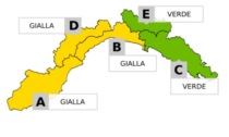 Allerta gialla per temporali su Centro e Ponente della Liguria