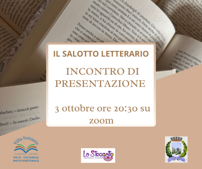 Ritornano gli incontri per appassionati di lettura e di cinema a Villa Sottanis