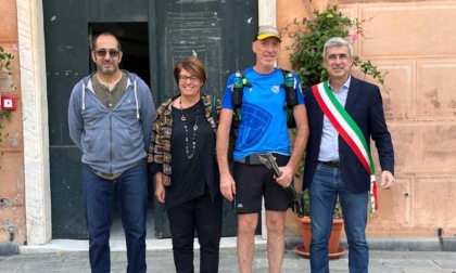 Da Fornovo a Sestri Levante a piedi: l'arrivo di Lorenzo Schia