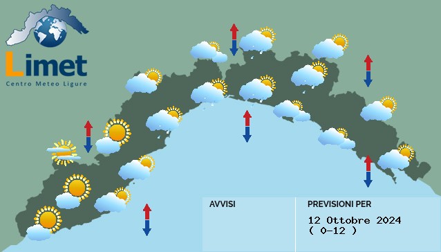 Le previsioni per sabato 12 e domenica 13 ottobre