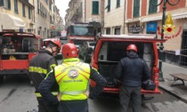 Palazzina andata a fuoco a Chiavari, nuovo sopralluogo dei Vigili del fuoco