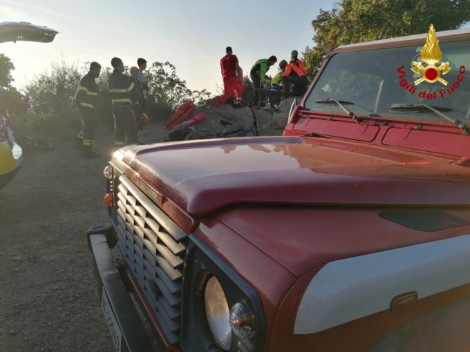 Sestri, ciclista soccorso a Punta Baffe