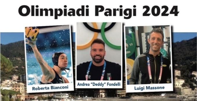 Recco, tre atleti raccontano le Olimpiadi di Parigi 2024
