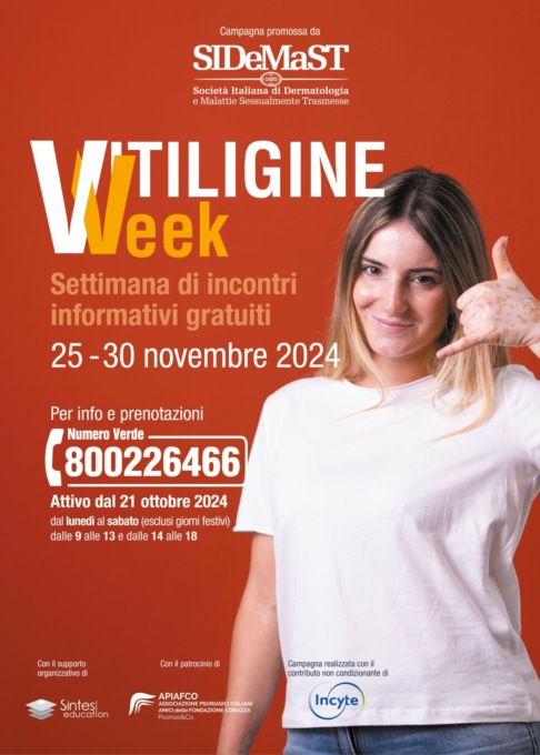 La Vitiligine Week arriva in Liguria dal 25 al 30 novembre