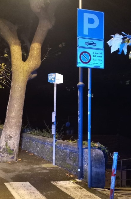 Nuova fermata degli autobus a Camogli