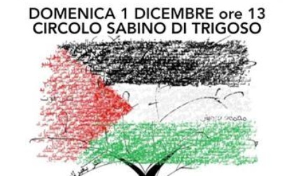 Sestri Levante, un pranzo solidale per il popolo palestinese