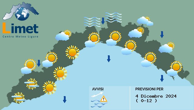 Meteo: raffiche forti di vento nell’entroterra del levante