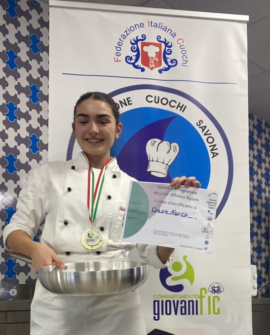 Da Sestri l’aspirante chef Greta Parchi vince i Campionati Allievi della Liguria