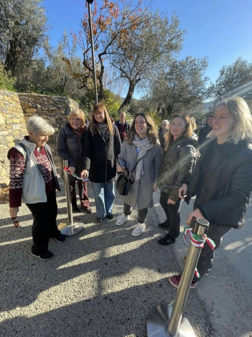 Recco, aperta la nuova strada per il cimitero di Polanesi