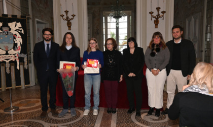 Santa, Viola Boero ed Edoardo Magnani premiati dal sindaco Caversazio