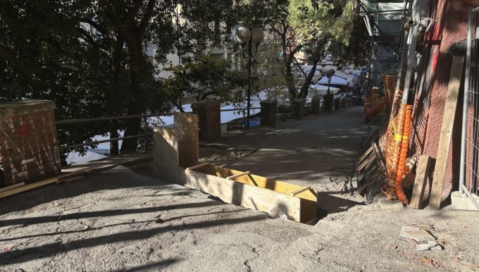 Recco, restyling della città: partiti i lavori in via alla Stazione