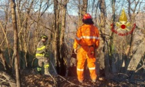 Incendio a Uscio, scattano i soccorsi di vigili del fuoco e Vab