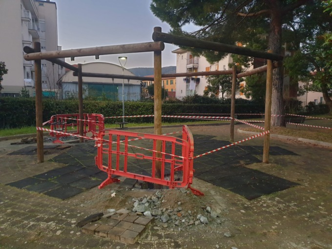 A Sestri Levante in corso interventi di riqualificazione dell’area giochi di via Sedini