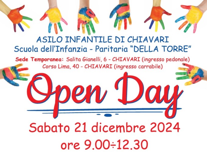 Open day per l’asilo infantile- scuola dell’infanzia “Della Torre”