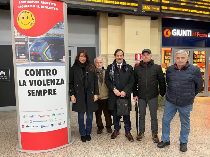 “Contro la violenza sui treni”, l’iniziativa di sensibilizzazione