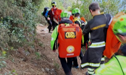 Cade escursionista, intervento di soccorso sul monte di Portofino