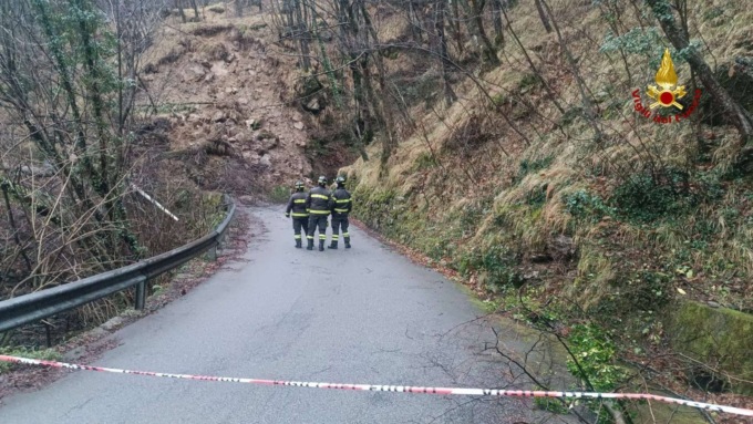 Frana a Davagna, non più isolati i 60 residenti di Marsiglia