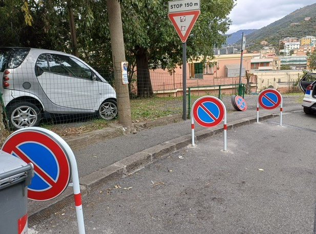 Recco, proseguono gli interventi sulla segnaletica stradale