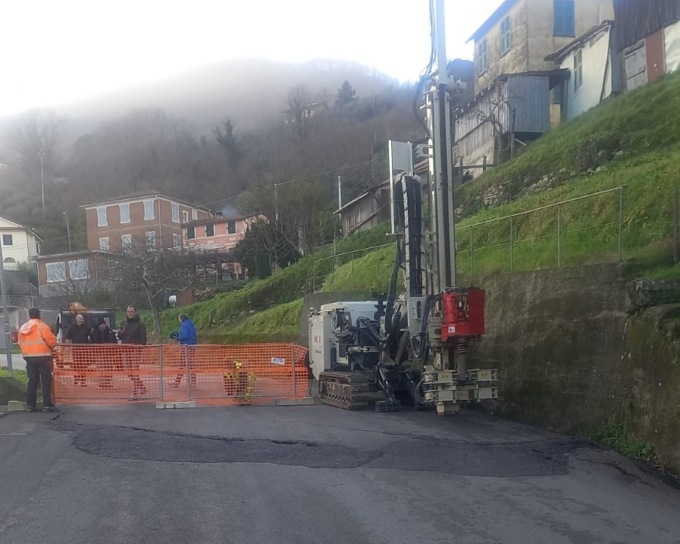 Bocco di Leivi, chiusa la SP32 in località Camposasco