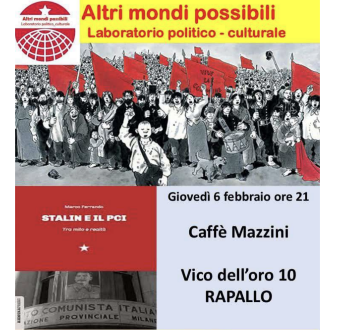 “Stalin e il PCI”, la presentazione del libro di Marco Ferrando