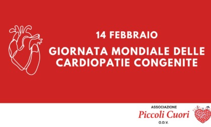 Recco: per la giornata nazionale sulle cardiopatie congenite, il ponte di via Biagio Assereto si tinge di rosso