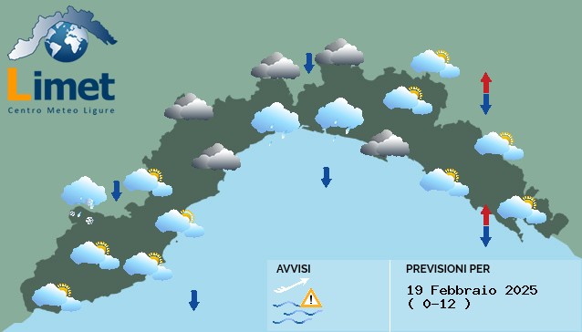 Meteo: giornata molto nuvolosa