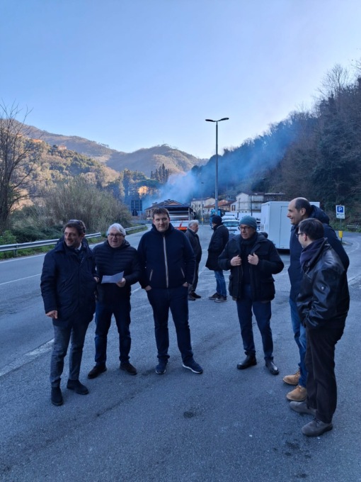 Viabilità della SP26, il sopralluogo della Città Metropolitana di Genova
