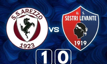 Serie C, l'U.S. Sestri Levante perde 1 a 0 contro l'Arezzo