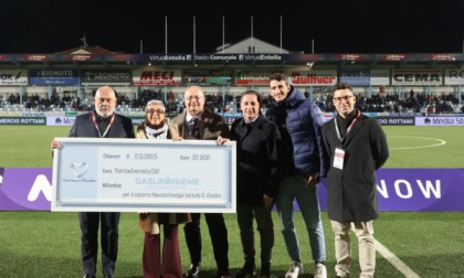 Entella nel Cuore, donati 32 mila euro alla Fondazione Gaslininsieme