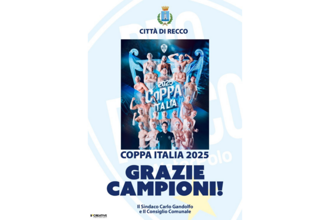 Coppa Italia alla Pro Recco, i complimenti del sindaco Gandolfo