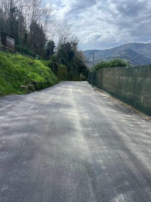 Rapallo, finiti i lavori di asfaltatura in via San Lazzaro