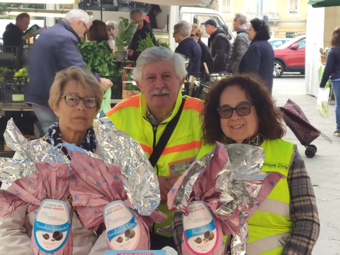 Lavagna, Protezione Civile in piazza per la ricerca