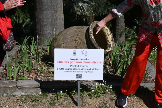 Nuova aiuola di Iris a Villa Durazzo