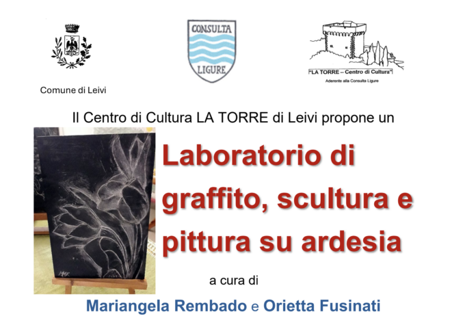 Il Centro La Torre lancia il terzo laboratorio di graffito e scultura su ardesia