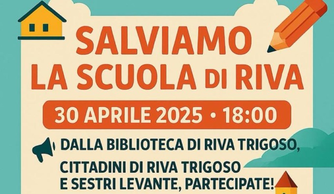 “Salviamo la scuola di Riva”: incontro pubblico con l’amministrazione comunale
