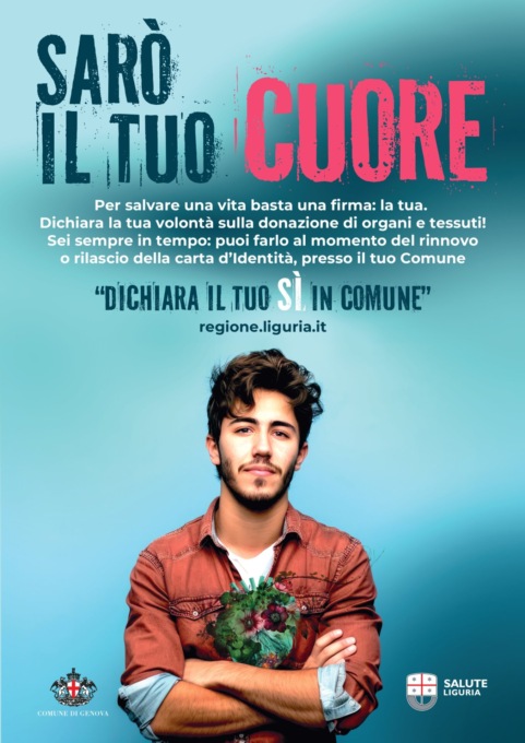 Parte in Liguria la campagna per sensibilizzare i cittadini a diventare donatori di organi e tessuti