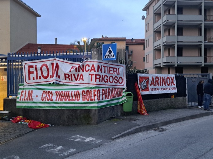 Sciopero dei metalmeccanici anche nel Levante ligure