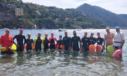 Sestri, conclusa con successo l’ultima sessione di nuoto in Baia del Silenzio