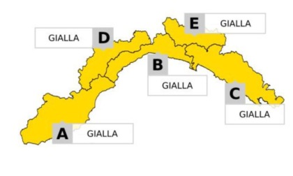 Allerta gialla per temporali su tutta la regione dalle 8 alle 18 di martedì 20 maggio