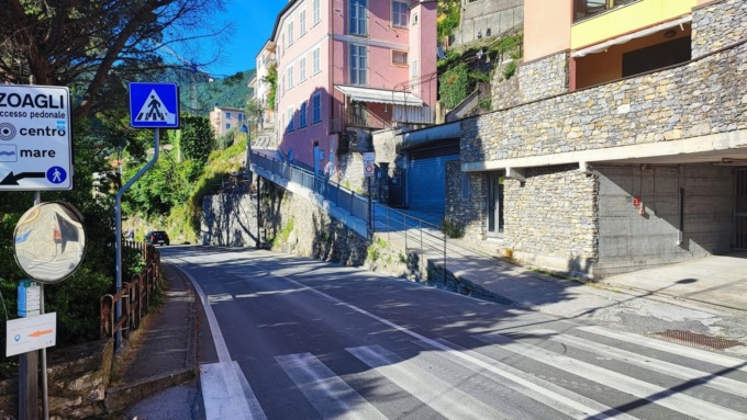 Zoagli, conclusi i lavori al muro di sostegno in via dei Mulini